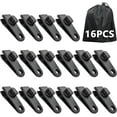 thumbnail image 1 of 16 Pcs Tarp Clips Heavy Duty Lock Grip, Tarp Clamps, Fit for Tent Awnings Caravan Canopies Car Cover Swimming Pool Cover Fasteners Clips, 1 of 10