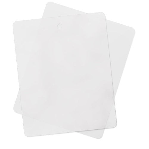 16-Pcs Thin Clear Flexible Plastic Cutting Board Mat 12 x 15 