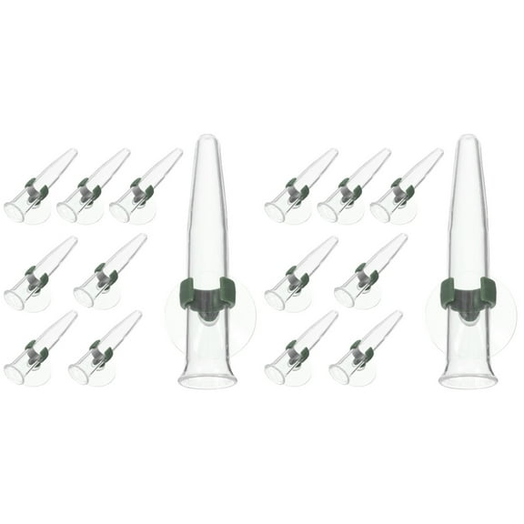 16 Pcs Vase Plant Decor Flower Vial Tubes for Flowers Arrangements Supplies Suction Cup Water Plastic Window