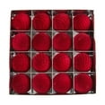 thumbnail image 1 of 16 Pcs Velvet Christmas Balls – 2.4" Flocked Plastic Ornaments for Christmas Tree Decorations, Brown Hanging Baubles with String, Shatterproof Xmas Ball Set for Indoor Holiday Décor, 1 of 5
