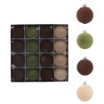 thumbnail image 1 of 16 Pcs Velvet Christmas Balls Plastic Decorative Hanging Ornament Xmas Bulb Decorations, 1 of 7