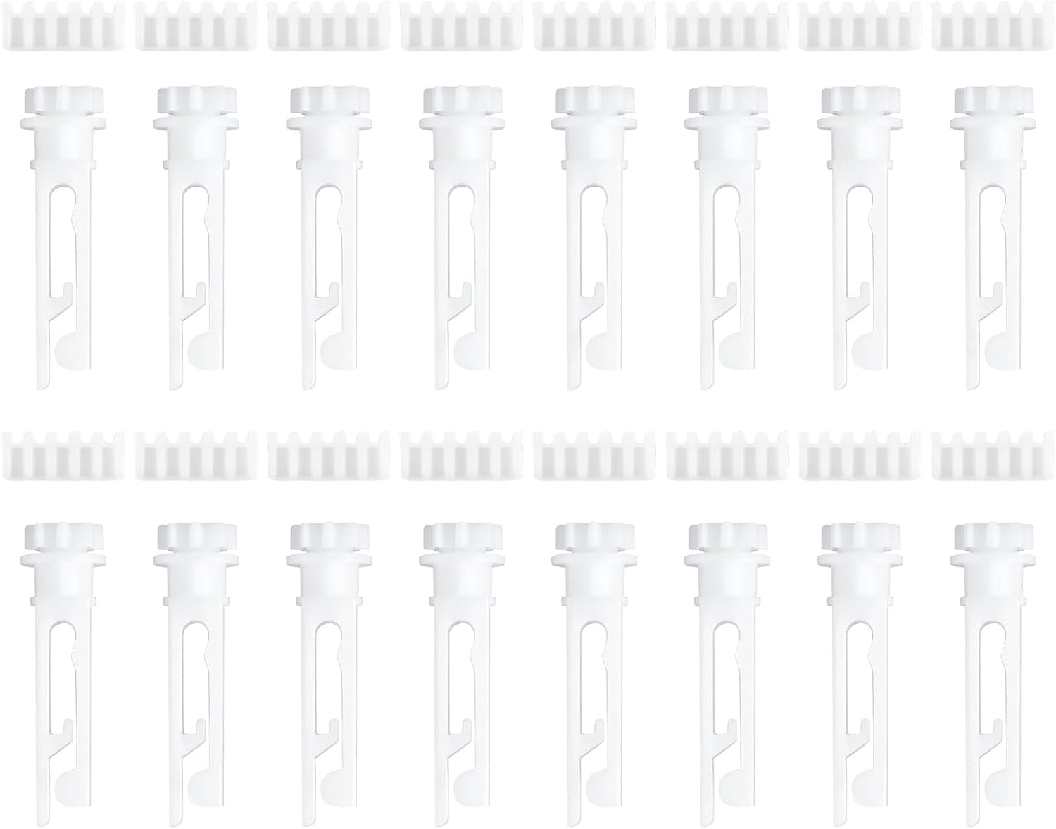 Window Frame Stem 16 Pcs Vertical Window Blind Stem and Gear Window Blind Replacement ...