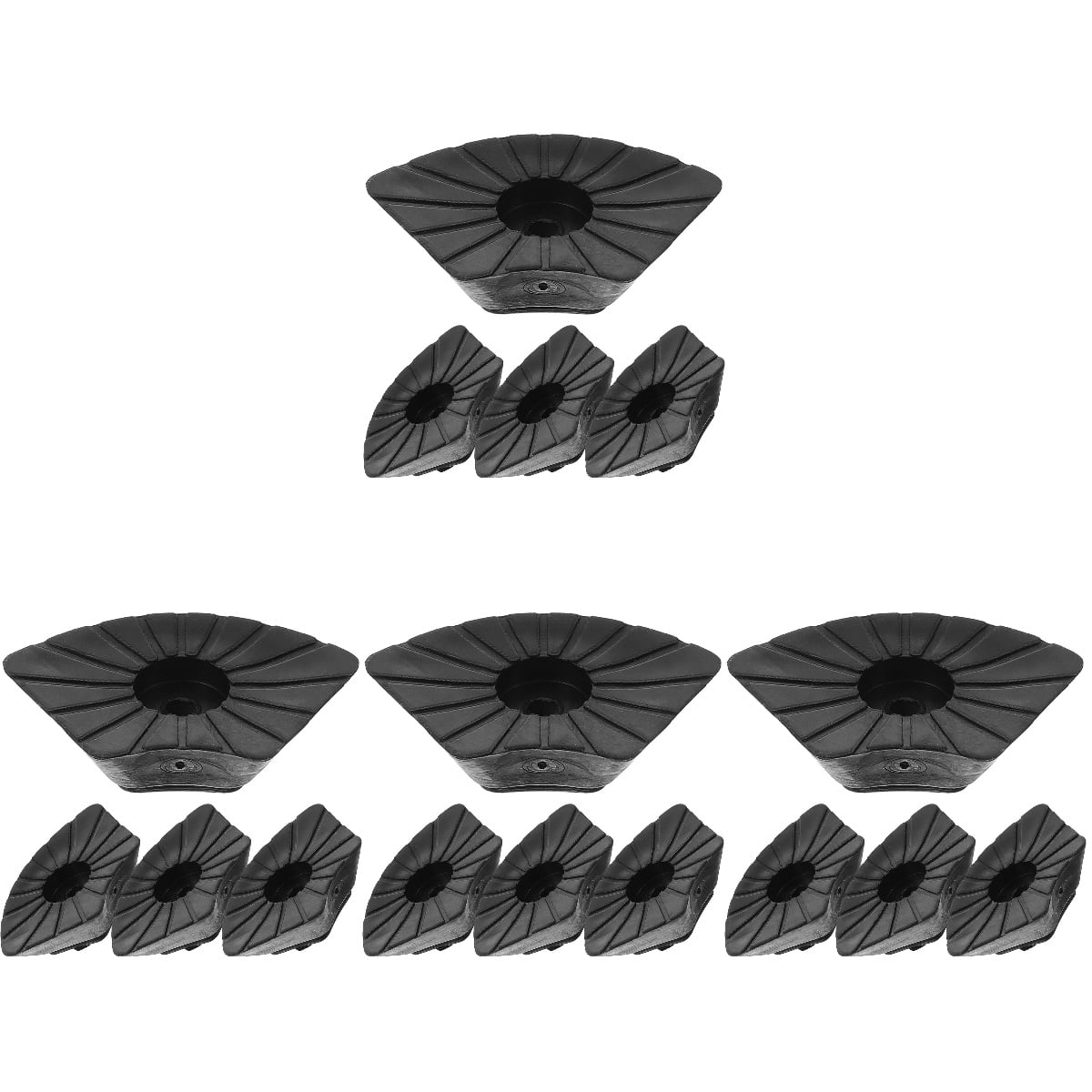 16 Pcs Walking Stick The Hike Trekking Hiking Crutch End Mat Cane Replacement Tips Non-slip Feet Poles