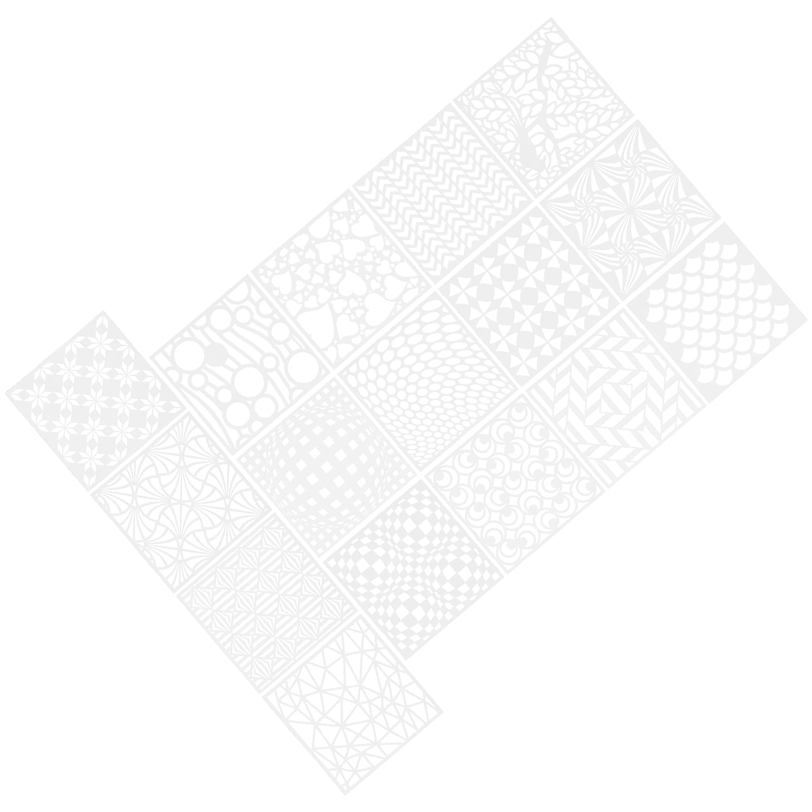 16 Pcs Wall Decorating Stencil Scapbook Art Drawing Stencil Drawing 16 Pcs Wall Decorating Stencil Scapbook Art Drawing Stencil Drawing