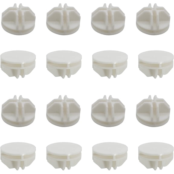 16 Pcs White Plastic Connector, Wire Grid Cube Connector for Modular Closet Storage Organizer and DIY Wire Cube Storage Unit