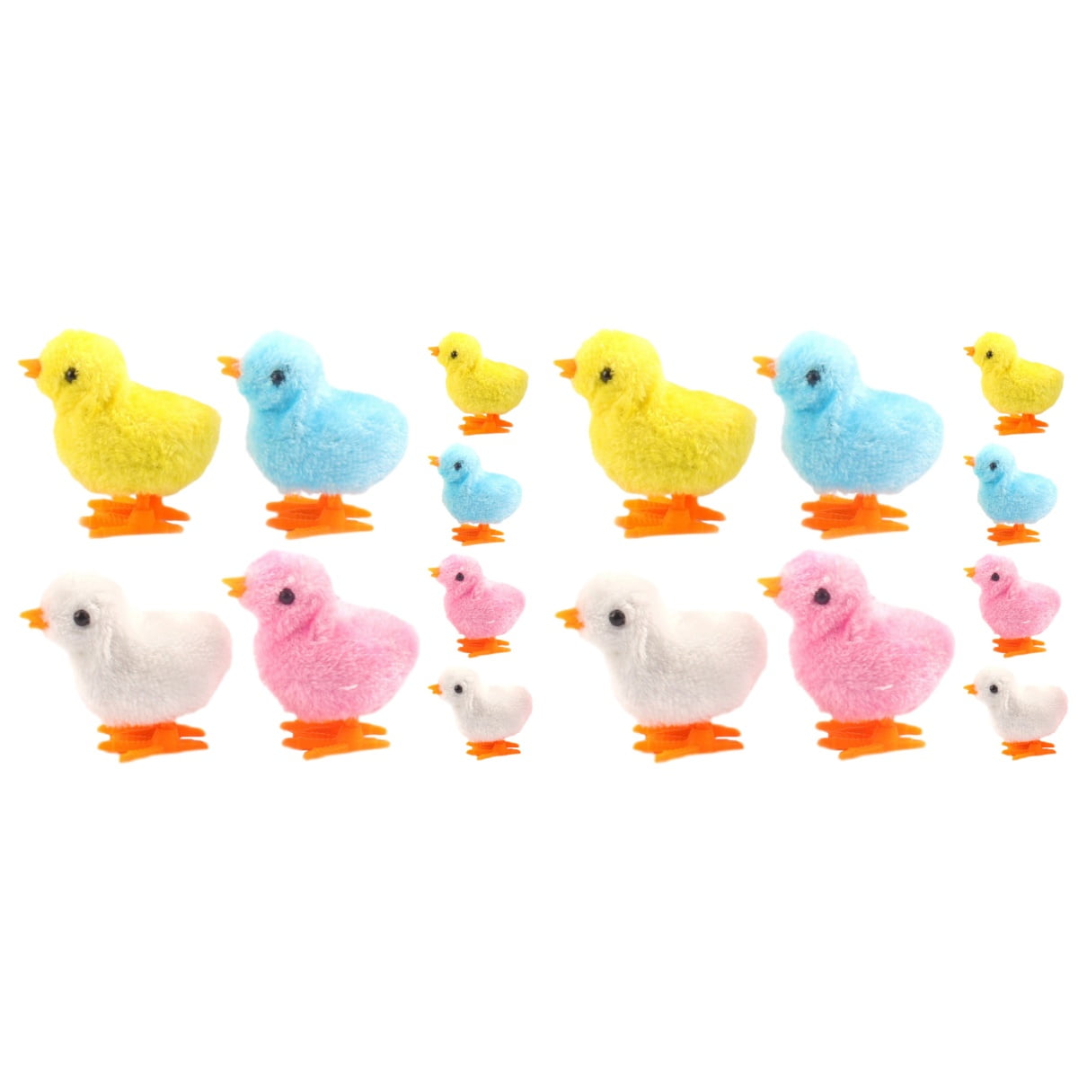 16 Pcs Windup Chicken Toy Toys Windup for Kids Toddlers Fuzzy Chicks Infant Child