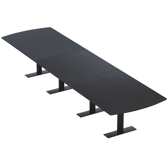 16 Person Arc Rectangle Modular Conference Table With Electrical Units
