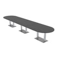 thumbnail image 1 of 16 Person Modular Powered Racetrack Conference Table With Square Bases, 1 of 6