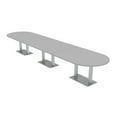 thumbnail image 1 of 16 Person Modular Powered Racetrack Conference Table With Square Bases, 1 of 6