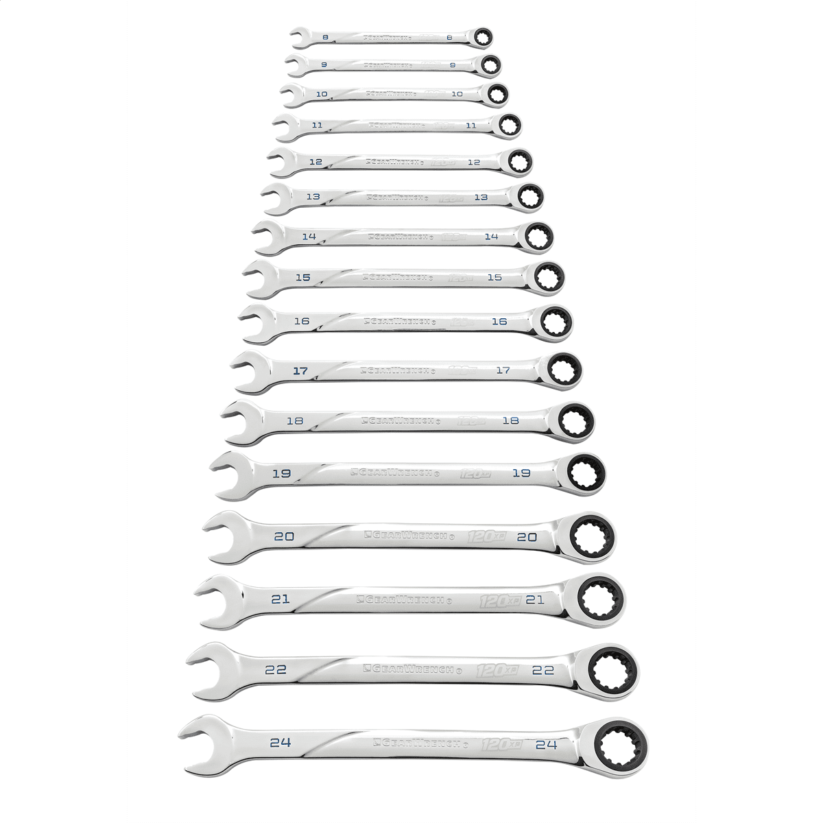 16 Piece 120Xp Universal Spline Metric XL Wrench Set Sansujyuku sansujyuku.com