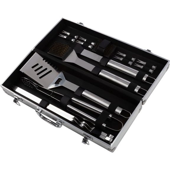 16-Piece BBQ Grill Tool Set With Aluminum Case - Standard