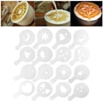 thumbnail image 1 of 16-Piece Coffee Latte Art Stencil Set - Reusable PETG, for Cappuccino, Cake & Dessert Decor, 1 of 9