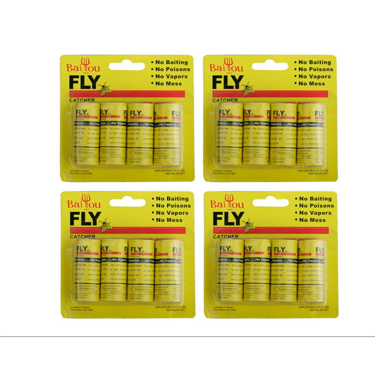 16 Pieces Fly Paper Strips, Fly Catcher Trap, Fly Ribbon, Fly Bait, Fly Trap, Super Value Tika