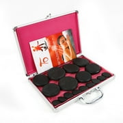 16-Piece Hot Stone Massage Stones Kit with Heater, Black