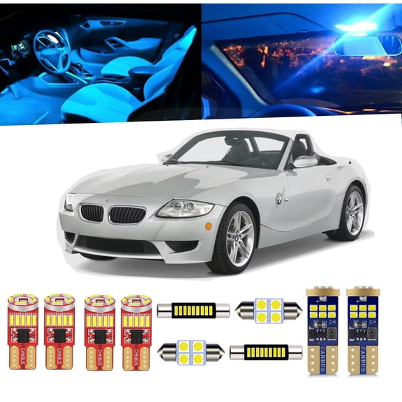 16 Piece Ice Blue Interior LED Light Package Kit For BMW Z4 E85 E86 Coupe Convertible 2003-2008 +Tool