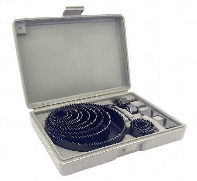 16 Piece Large Hole Saw Drill Bit Kit for Wood Abs PVC Cutting Drilling Holesaw Set