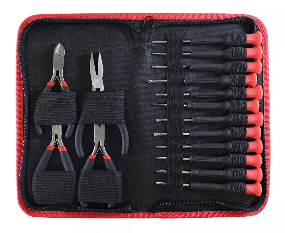 16 Piece Mini Precision Screwdriver Pliers Computer Repair Tool Jewelry Kit Set