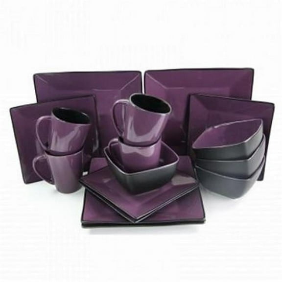 16 Piece Modern Premium Stoneware Dinnerware Set
