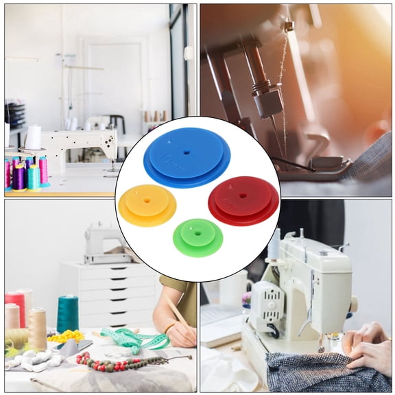 16-Piece Set of Plastic Tailor's Marking Wheels for Sewing, Patchwork & Crafting - 4 Sizes 3mm, 5mm, 7mm, 10mm