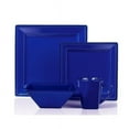 thumbnail image 1 of 16 Piece Square Beaded Stoneware Set by Lorren Home Trends, Blue, 1 of 5