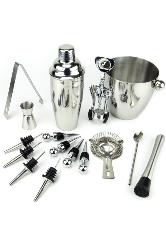 16 Piece-Stainless Steel Bar Set
