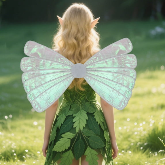 16-Piece Transparent Butterfly Wings, Fairy Back Decor for Events, Angel Wings for Party Dress Up