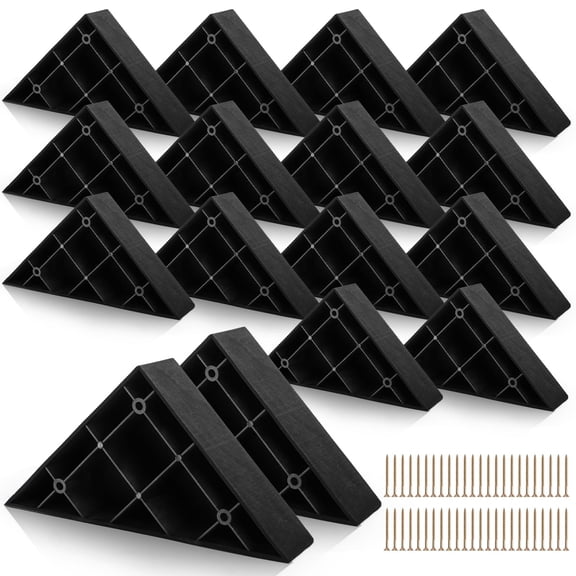 16-Piece Triangle Furniture Feet Kit with Screws, 1.57 Inch Height