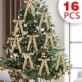 thumbnail image 1 of 16-Piece Velvet Christmas Tree Bow Decoration Set, Luxurious Soft Bows for Wreath and Tree Decorating, Easy to Attach Design for Holiday Home Decor and Gift Embellishment （Khaki）, 1 of 5