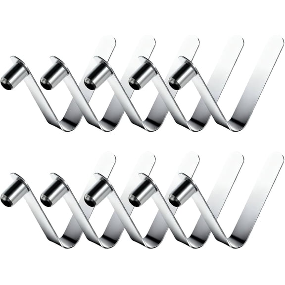 16 Pieces 6mm Paddle Spring Snap Clips, Tent Pole Spring Clips, Push Button Spring Clip, Stainless Steel Spring-Button for Kayaks Camping and Tents Poles