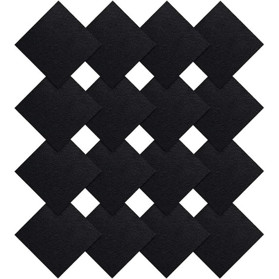 16 Pieces Compost Bin Filters Kitchen Compost Charcoal Filters Refills Replacement Filters for Kitchen Compost Bucket Pail Countertop Bins Filter, Square