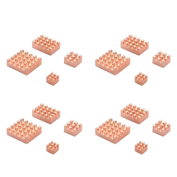 16 Pieces Cooling Copper Heatsink for 4B 1G 2G 4G Cooling Heatsinks Cooler(Pure Coper Heatsink)