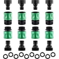 thumbnail image 1 of 16 Pieces Garden Water Hose Quick Connectors,3/4 Inch GHT Male and Female Water Hose Quick Connect Fittings with 10 Pieces Rubber Washer, 1 of 12