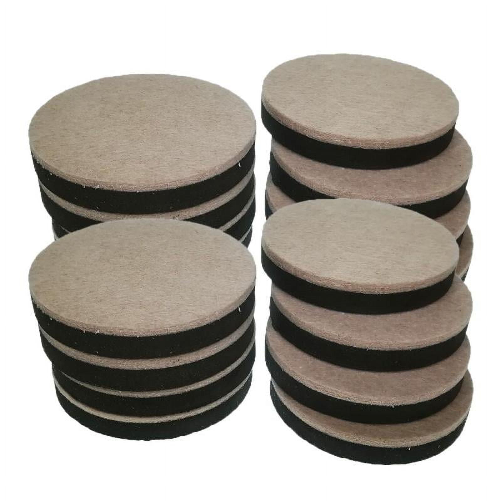 16 Pieces Heavy Duty Felt Sliders For Furniture Moving Wood Floor Protectors as described, Dia
