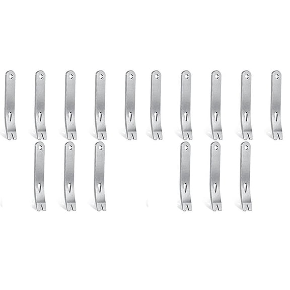 16 Pieces Mini Pry Bar Stainless Steel Flat Bar Multifunction Small Pry Bar Mini Crowbar Survival Opener Tool Set
