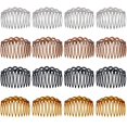 thumbnail image 1 of 16 Pieces Plastic Hair Combs French Hair Side Combs 11 Teeth Twist Comb Hair Clips Combs Hair Accessories for Women and Girls, 4 Colors, 1 of 5