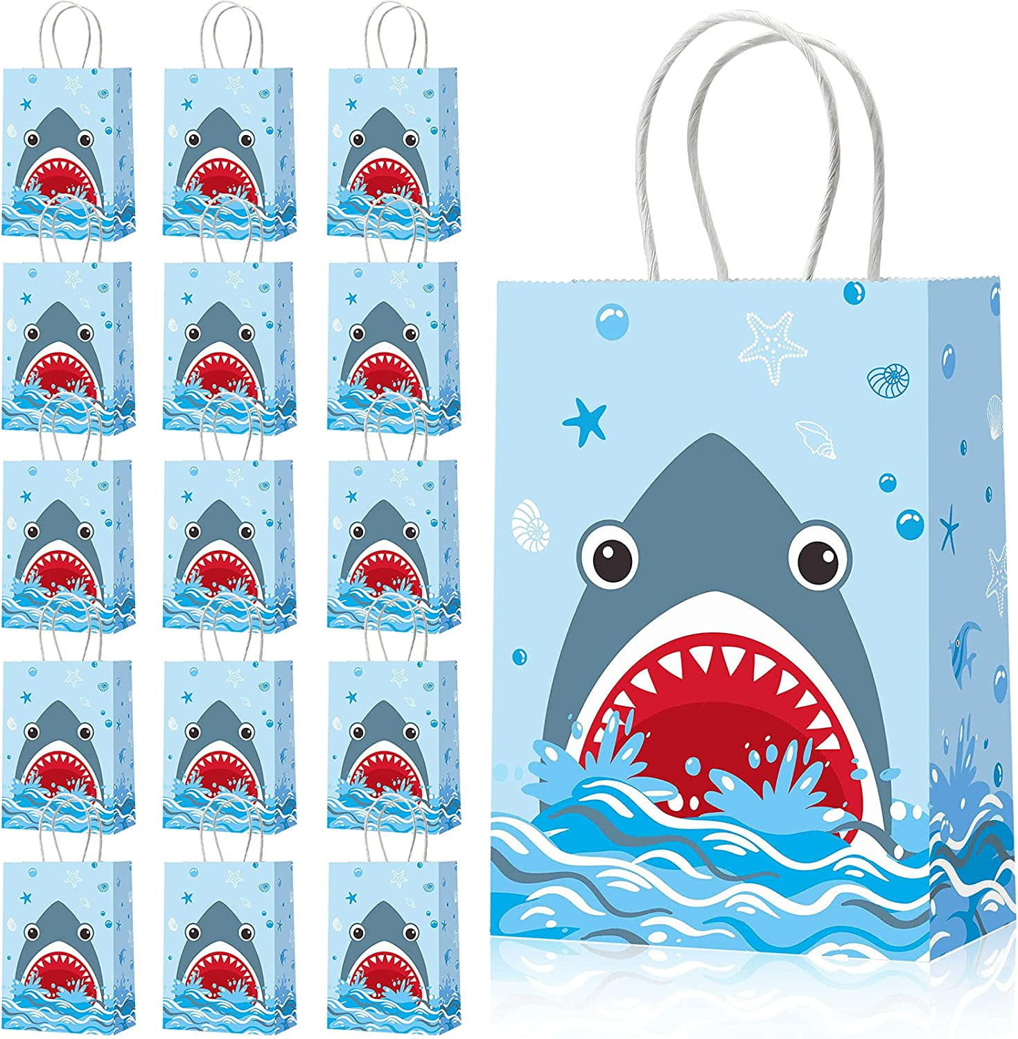 30 Pack Small Kraft Gift Bags With Handles - 4x5x2 Inches For Parties & Favors