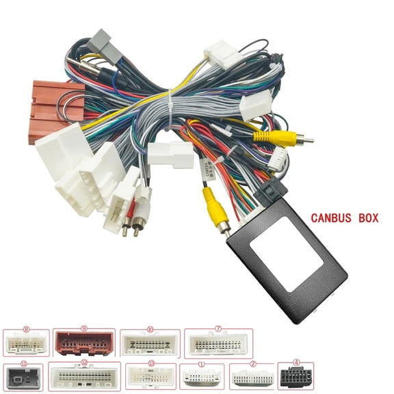 16 Pin Audio Wiring Harness w/ Cabus Box For Mazda Atenza/CX-4/Axela/CX-5 Stereo