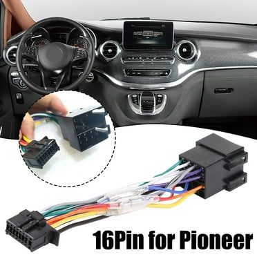16 Pin Car Radio Wiring Harness Connector Adaptor Cable For Pioneer Deh/Mvh Iso
