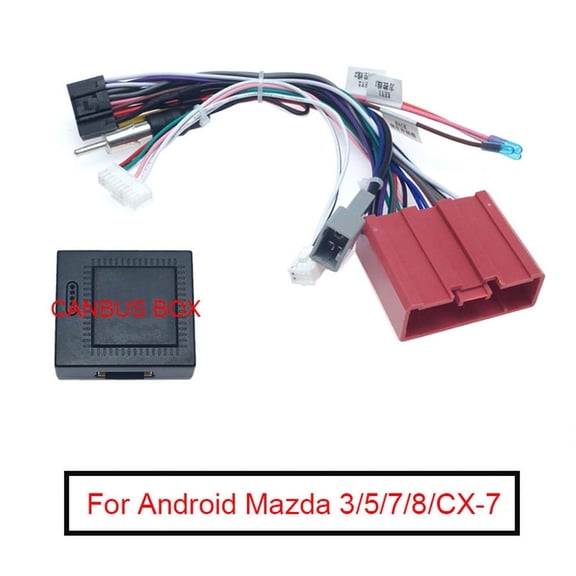 YASSDWBN 16 Pin Car Stereo Radio Wiring Harness Power Cable Adapter for Mazda 3 5 6 8 CX-7