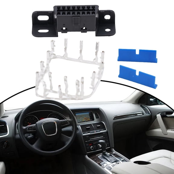 16 Pin Female Wire Sockets Connector Obdii Car Auto Adapter Obd2