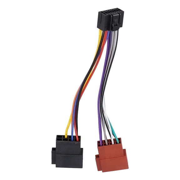 16 Pin Iso Wiring Harness Connector Adaptor Car Stereo Radio for Kenwood