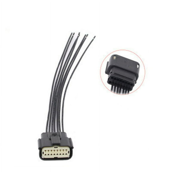 16 Pin LED Headlight Connector Pigtail For 2018 Ford Expedition 15-17 F150 Truck