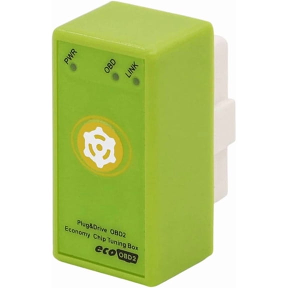 16 Pin OBD2 Chip Tuning Box Plug And Play, Car Performance Booster Fuel Saver Fit for All Vehicles After 1996,Green