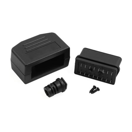 16 Pin OBD2 GPS Diagnostic Connector Female Adapter Shell Kit PlasticDC 12V