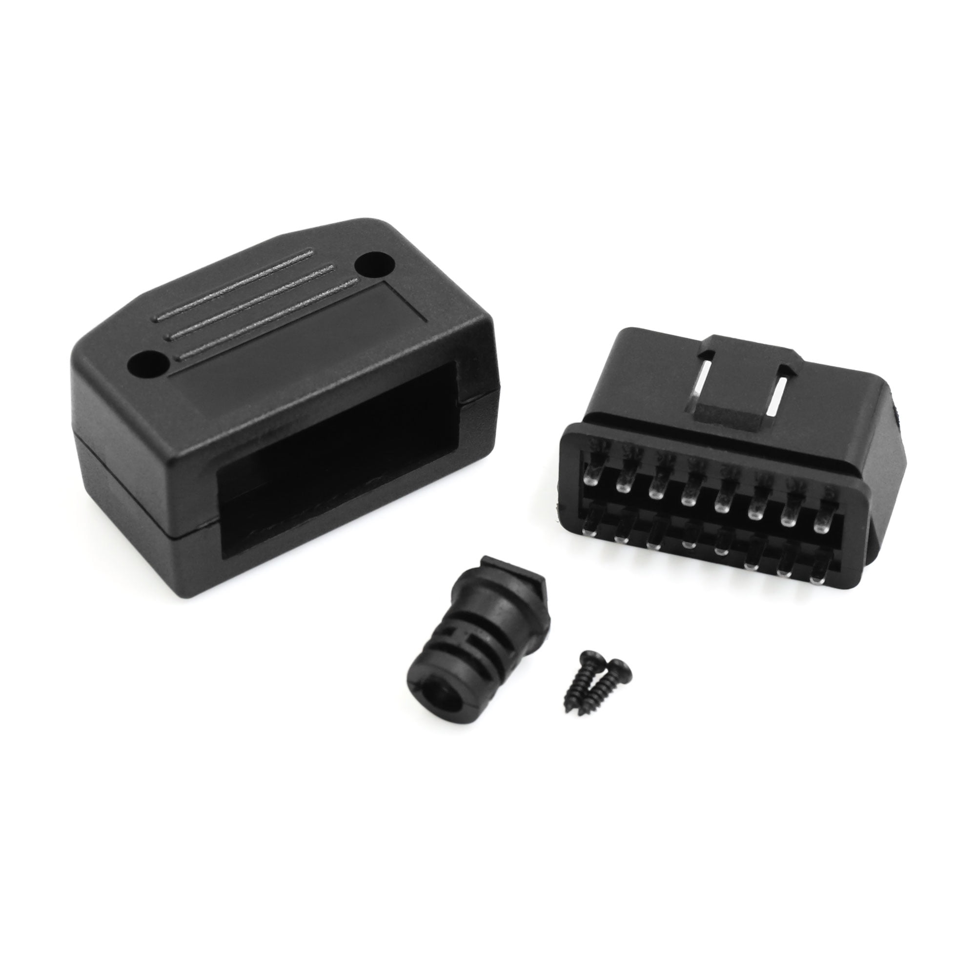 Automobile OBD2 Male Shell Connector For Elm327 Bluetooth And Gps 16 Pin  Diagnostic Tool