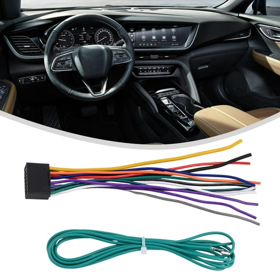 16 Pin Spare Car Stereo Radio Wiring Harness CD Player Cable for Kenwood Auto Accessories