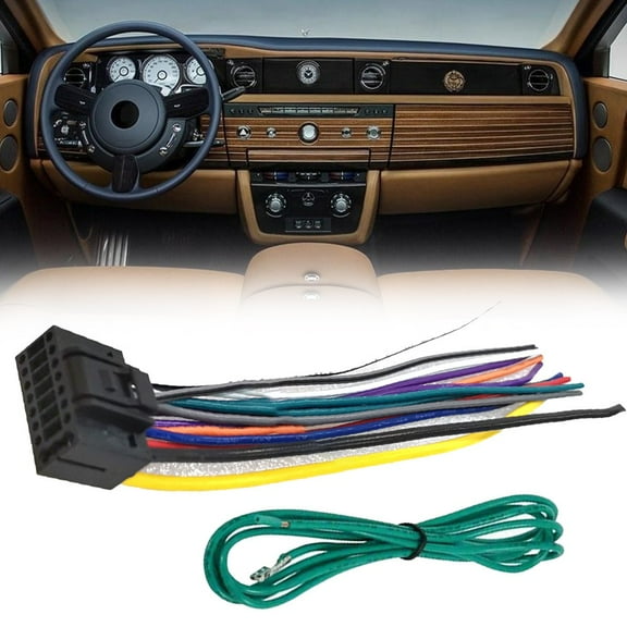 16 Pin Spare Car Stereo Radio Wiring Harness CD Player Plug Cable for Kenwood