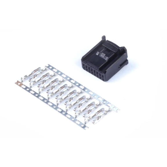 16 Pin TYCO Plug & Pins, Black & Clear