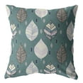 thumbnail image 1 of 16â€ Pine Green Leaves Indoor Outdoor Throw Pillow, 1 of 3