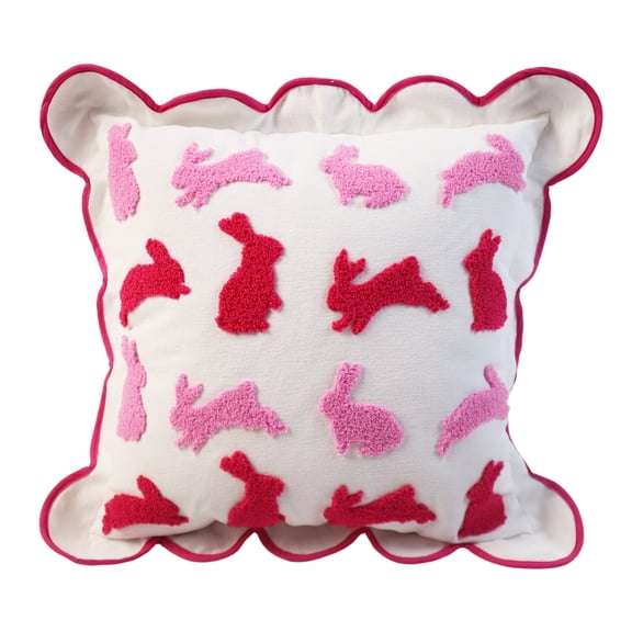 16" Pink Bunny Pillow by Ashland - Spring Home Decor